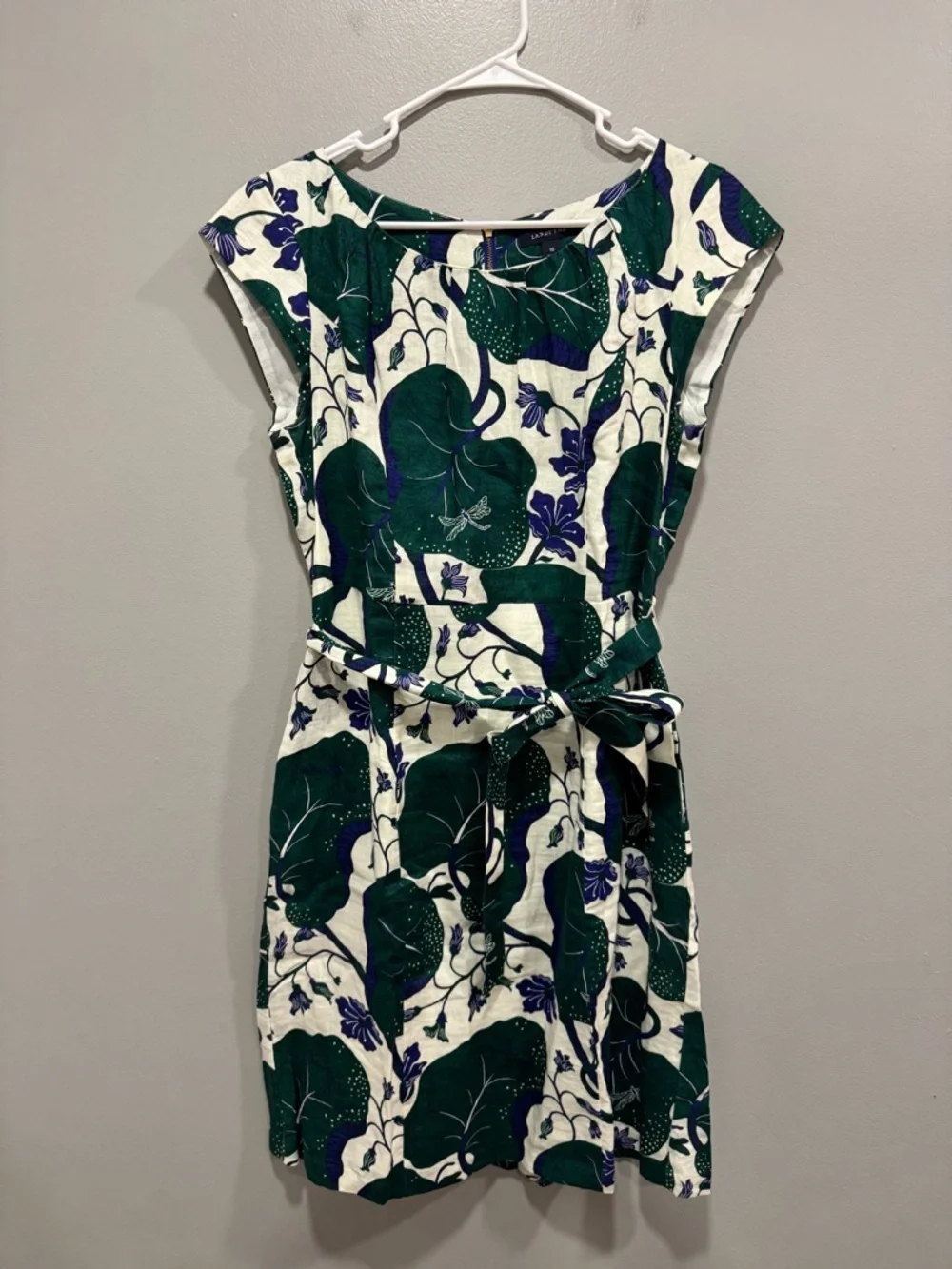 Lands' End | Dresses | Lands End Floral Linen Dress Size | Poshmark